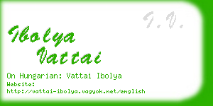 ibolya vattai business card